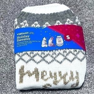 💚NWT Vibrant Life Holiday dog sweater size small